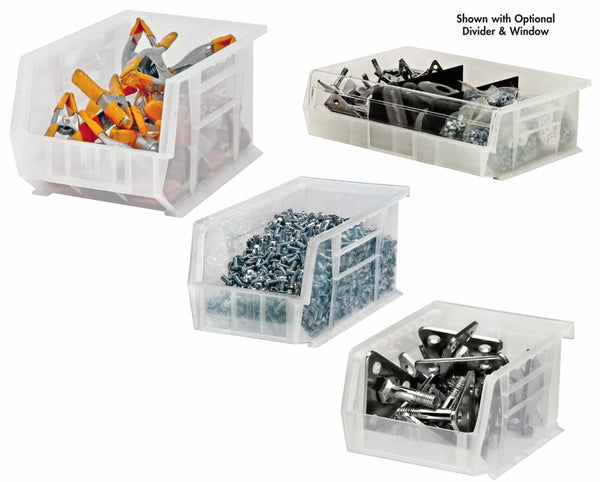 Clear-View Ultra Stack And Hang Bins