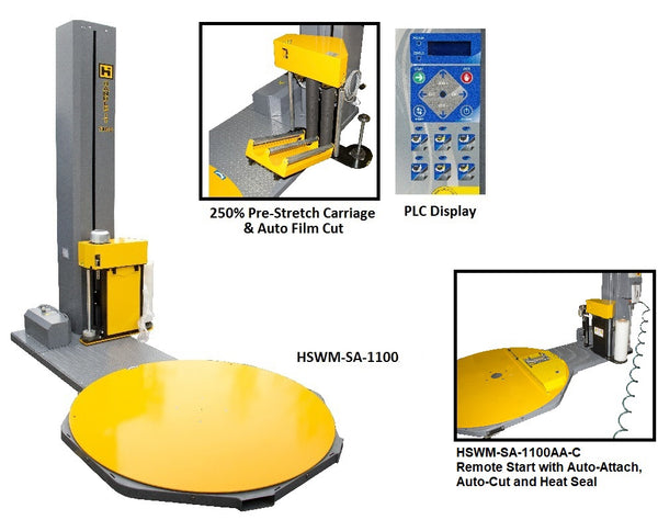 Heavy Use Low-Profile Semi-Auto & Automatic Stretch Wrap Machines
