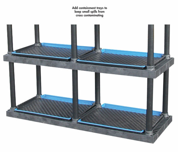 Containment Trays For Dura-Shelf® Plastic Bulk Shelving