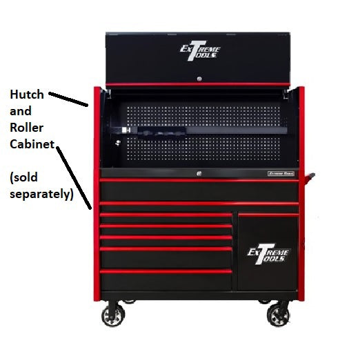 Dx Series Roller Cabinet With Power Tool Drawer & Extreme Power Workstation® Hutch