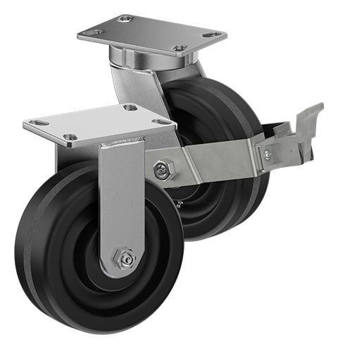 CasterDepot Top Plate Casters - Phenolic Wheel - Capacities Up To 3000 Lbs.