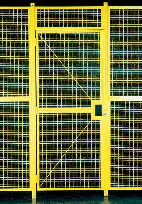 High Security Wire Partition System: Hinge Doors