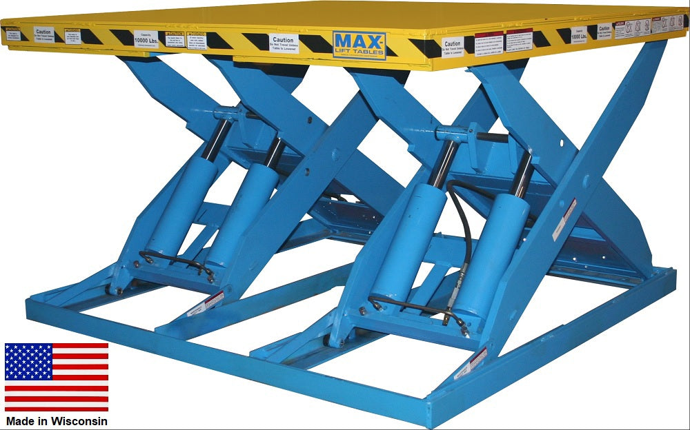 Max-Lift Scissor Lift Table Double Wide