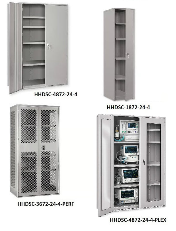 Extra Heavy Duty Storage Cabinets - 1,500 Lb. Capacity Per Shelf