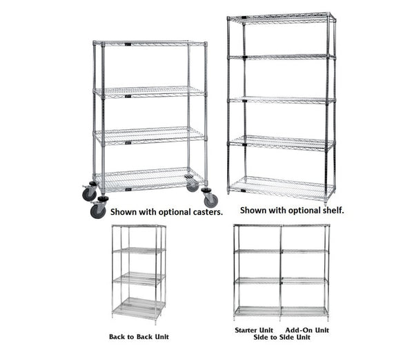 Quantum Storage Chrome Wire Shelving