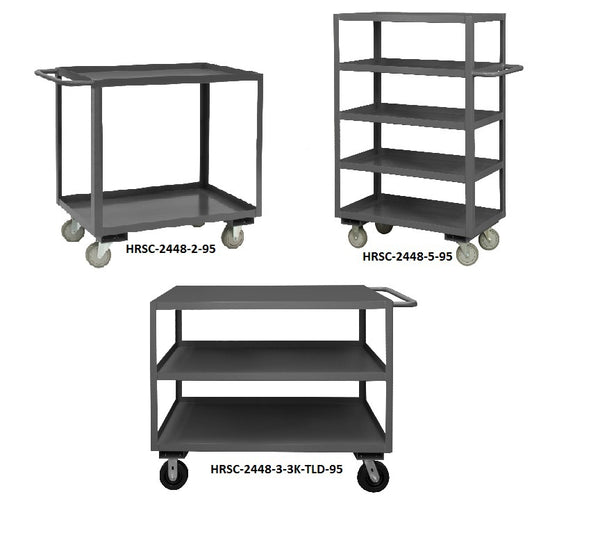 2 / 3 / 4 / 5 Shelf Stock Carts