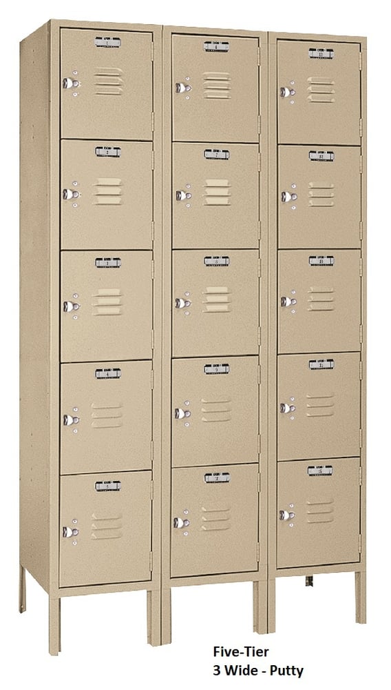 Six Tier Steel Lockers