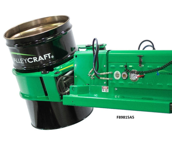 Powered Drum Forklift Attachment