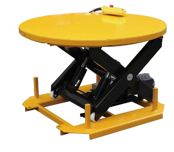 Electric Lift Table With Manual Rotator