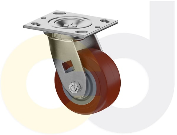 CasterDepot Top Plate Casters - Thermo-Urethane Wheel - Capacities Up To 800 Lbs. - HC016.67B