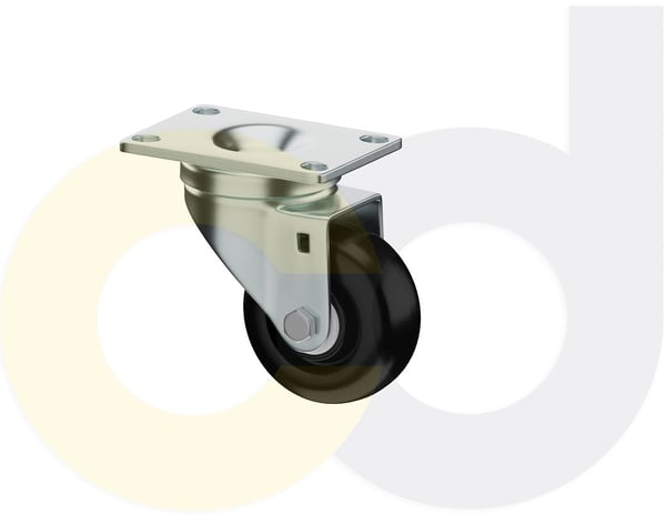 CasterDepot Top Plate Casters - Polyolefin Wheel - Capacities Up To 325 Lbs. - HC015.AA2