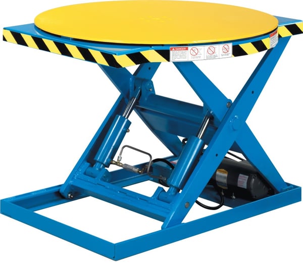Roto-Max Work Positioner Rotating Scissor Lift Table - HBM-RM-3K-33R-F