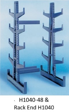 Heavy-Duty Bar Racks - Double Faced - H1040-48-BK