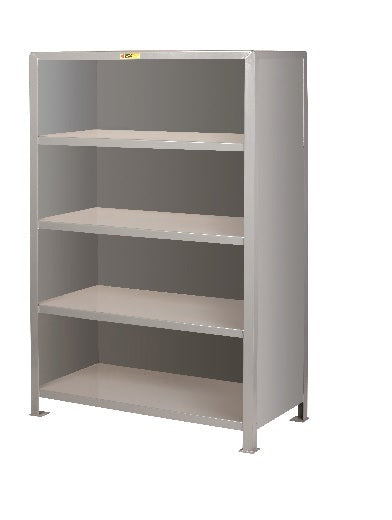 All-Welded Heavy-Duty Steel Closed Shelving - H5SE-2436-72