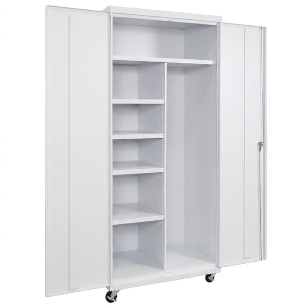 Janitorial Commercial Storage Cabinets - HCJM362478-4-WH