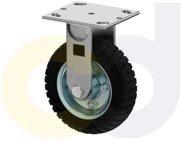 CasterDepot Top Plate Casters - Solid Monoprene Wheel - Capacities Up To 280 Lbs. - HC014.471