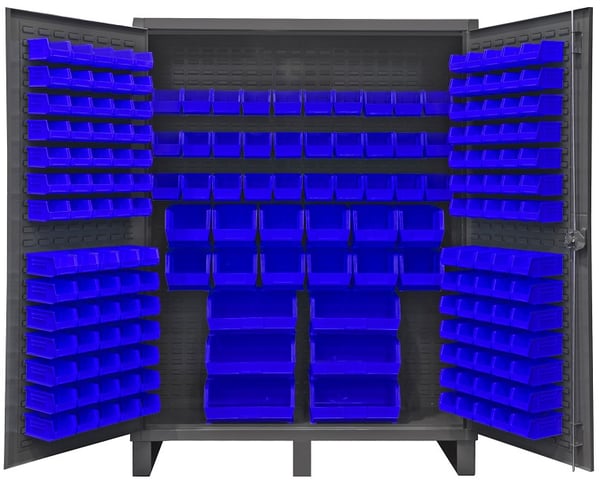 Heavy Duty Storage Cabinets With Hook-On Bins - HHDC60-198-5295