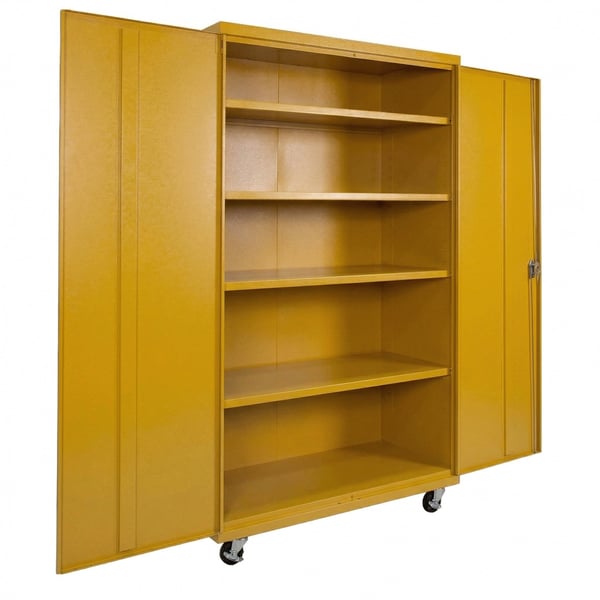 Shelf Commercial Storage Cabinets - HCM482478-4-YL