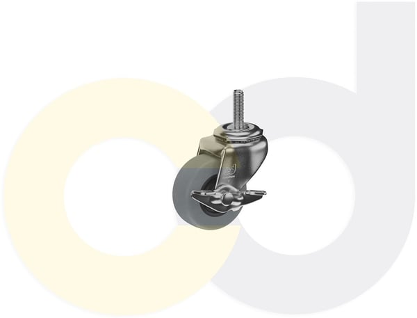 CasterDepot Threaded Stem Casters - Thermo-Urethane Wheel - Capacities Up To 120 Lbs. - HC003.325