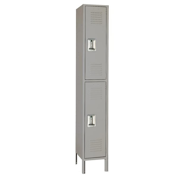 Double Tier Steel Lockers - H5202-GRAY
