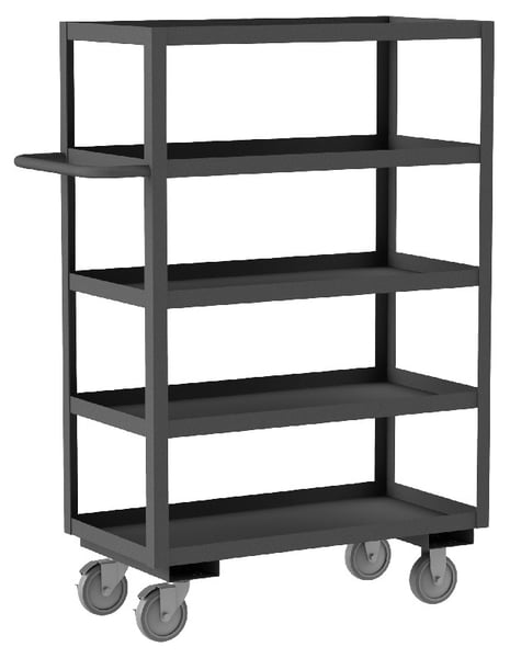2 / 3 / 4 / 5 Shelf Stock Carts - HRSC-3048-5-95