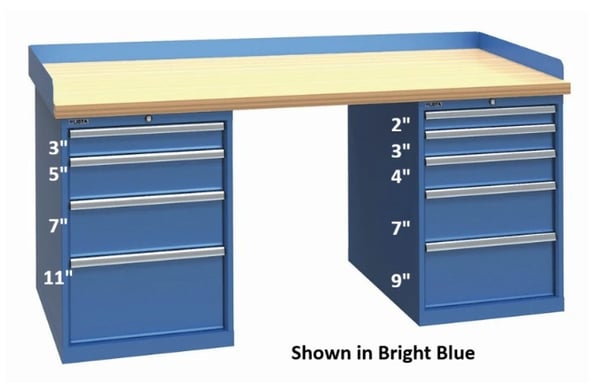 LISTA XPRESS Industrial Workbenches - HXSWB132-72BT-CB