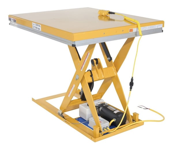 Work Station Electric Hydraulic Scissor Tables With Internal Power Unit - HEHLT-WSI-4048-1.5-36
