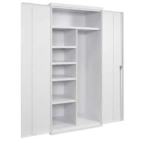 Janitorial Commercial Storage Cabinets - HCJ362478-4-WH