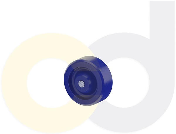 CasterDepot Top Plate Casters - Solid Urethane Wheel - Capacities Up To 350 Lbs. - HW003.813