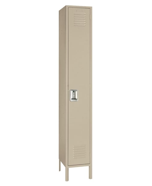 Single Tier Steel Lockers - H5062-PUTTY