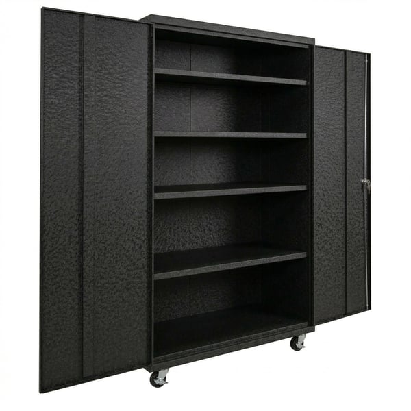Shelf Commercial Storage Cabinets - HCM482478-4-BK