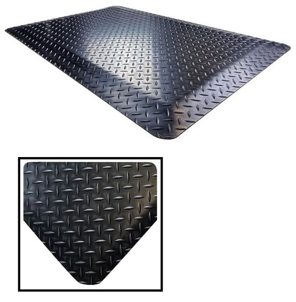 Rubber DP Spongecote® Matting - 446.78X4X75BK
