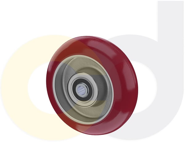 CasterDepot Ergonomic, Top Plate Casters - Poly On Aluminum Wheel - Capacities Up To 1500 Lbs. - HW001.282