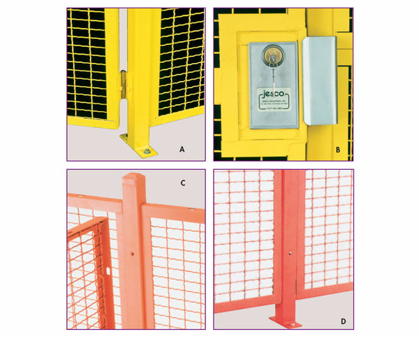 High Security Wire Partition System: Installation Components - H392292