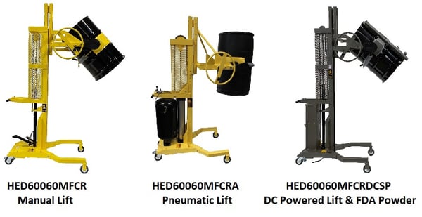 Easylift Drum Dumpers With Manual Rotation - HED60060MFCRDC
