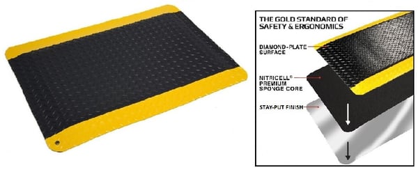 Diamond-Plate Spongecote With Stay-Put Finish Matting - 815.916X3X5BYL