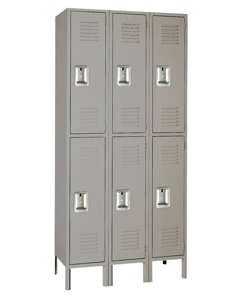 Double Tier Steel Lockers - H52023SU-GRAY