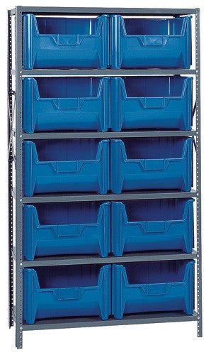 Shelving Units With Stackable Storage Bins - HQSBU-700-B