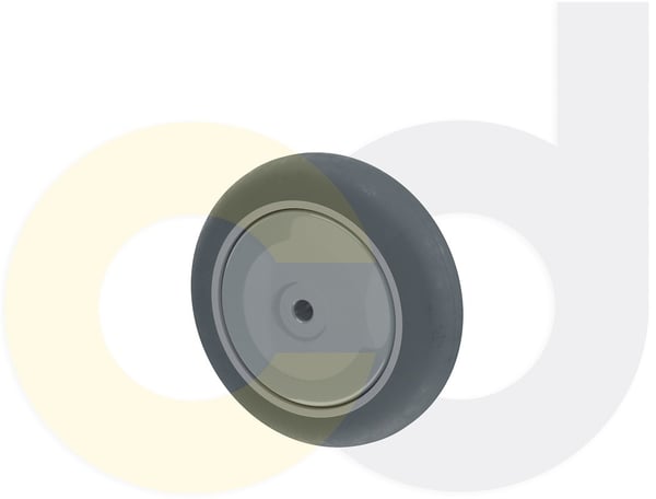CasterDepot Top Plate Casters - Thermo-Rubber Wheel - Capacities Up To 325 Lbs. - HW003.561