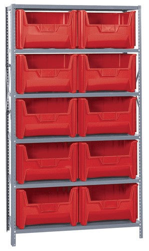Shelving Units With Stackable Storage Bins - HQSBU-700-R