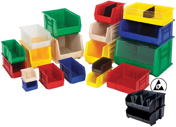 Ultra Stacking & Hang Bins - HQUS255-BK