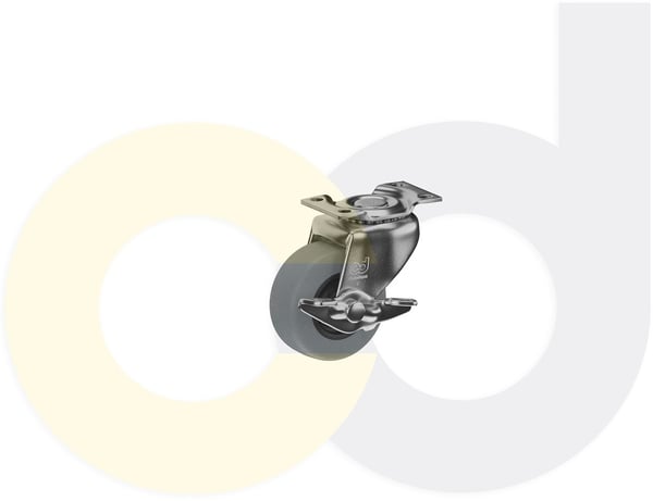 CasterDepot Top Plate Casters - Thermo-Urethane Wheel - Capacities Up To 120 Lbs. - HC002.888