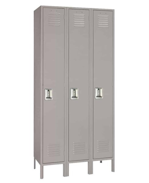 Single Tier Steel Lockers - H51123-GRAY