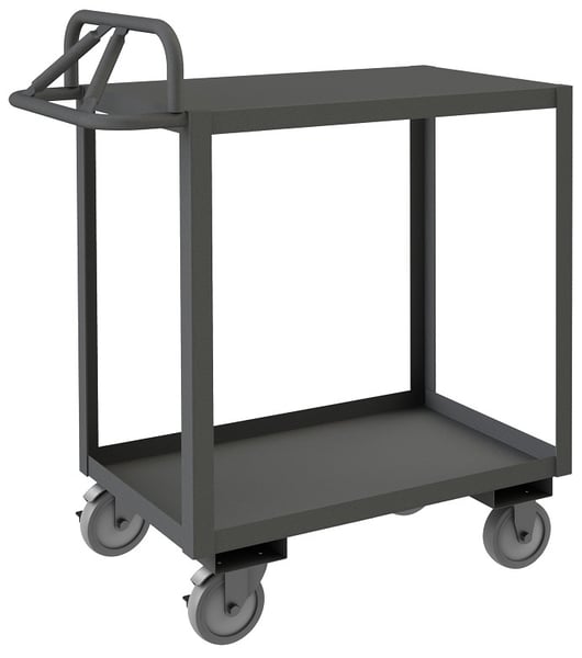 Rolling Stock Cart With Ergonomic Handle - HRSCE-1830-2-TLD-95