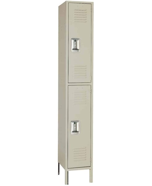 Double Tier Steel Lockers - H5252SU-PUTTY