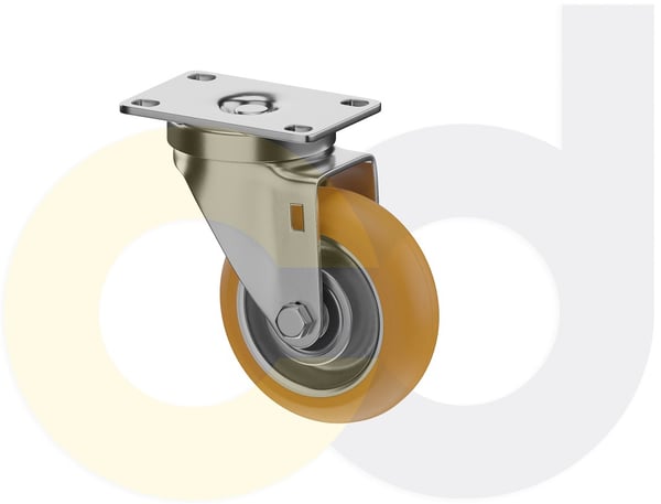 CasterDepot Top Plate Casters - Poly On Aluminum Wheel - Capacities Up To 350 Lbs. - HC091.422