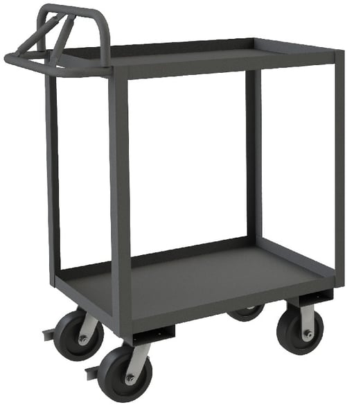 Rolling Stock Cart With Ergonomic Handle - HRSCE-3060-2-3.6K-95