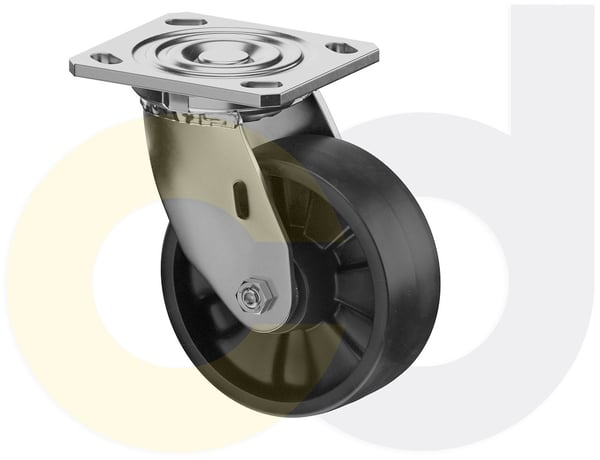 CasterDepot Top Plate Casters - Glass-Filled Nylon Wheel- Capacities Up To 1250 Lbs. - HC016.847