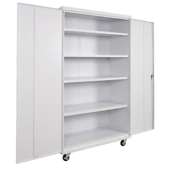 Shelf Commercial Storage Cabinets - HCM482478-4-WH