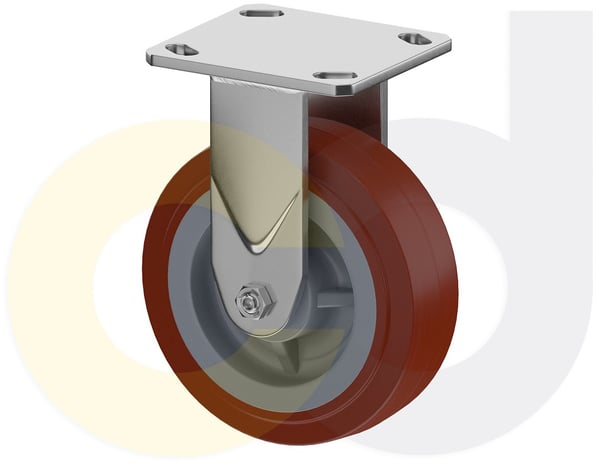 CasterDepot Top Plate Casters - Thermo-Urethane Wheel- Capacities Up To 800 Lbs. - HC016.82C